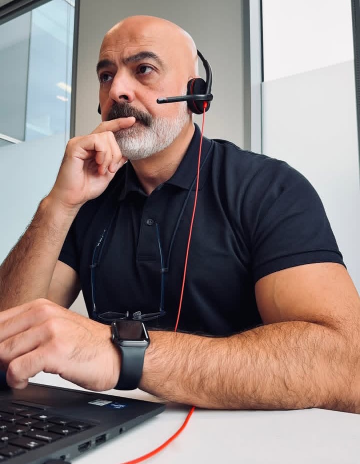 Placeholder photo — to be replaced with a photo of George B Magnus at work